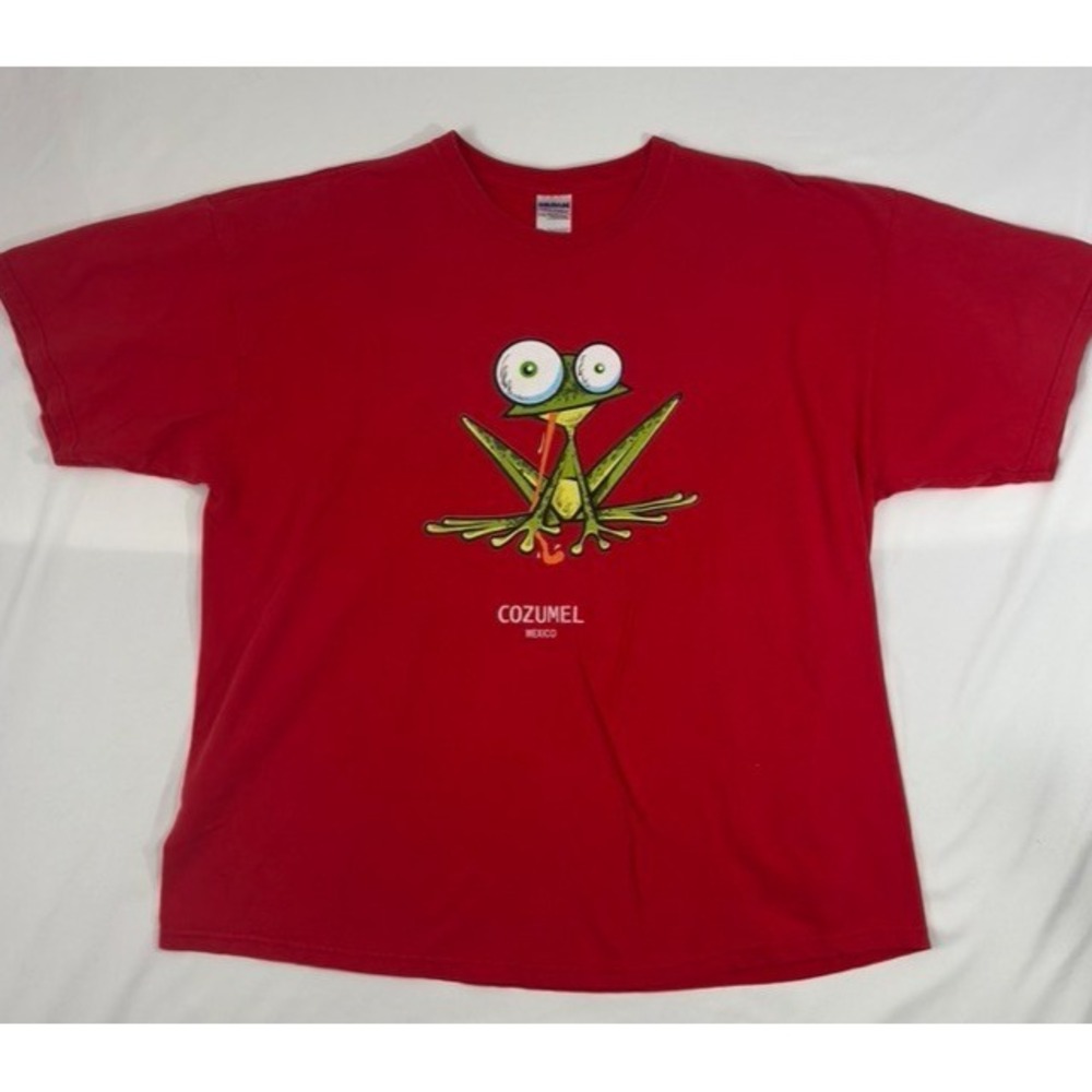 Cozumel Mexico Red Short Sleeve Beach Crew Size 2XL  T Shirt
